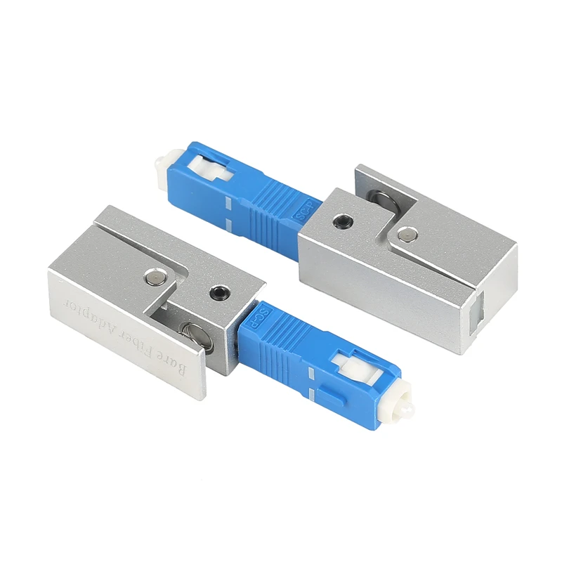 Free Shipping SC/UPC Fiber Optic Adapter Square Type Bare Fiber Adapter SC/UPC Square fiber quick connector