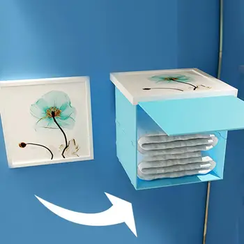 

Storage Shelves Bathroom Folding Clothes Organizer Closet restroom Painting Waterproof Wall Mounted Decoration Drawer Racks