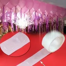 Двухсторонняя клейкая точка для свадьбы надувной шар на палочке украшение Клей точка свадьба, вечерние круглые белые ленты