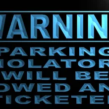 M771 Предупреждение парковки будет буксируемая Ticketed светодиодный неоновый светильник знак