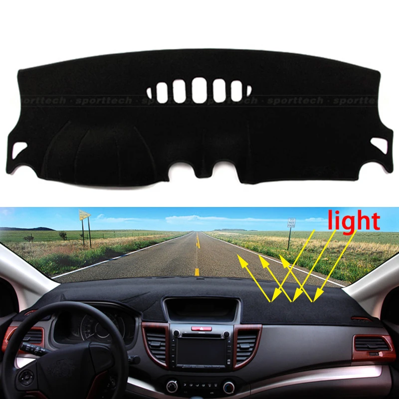 Car dashboard Avoid light pad Instrument platform desk cover Mats Carpets Auto accessories for Ford mondeo 2007 - 2016