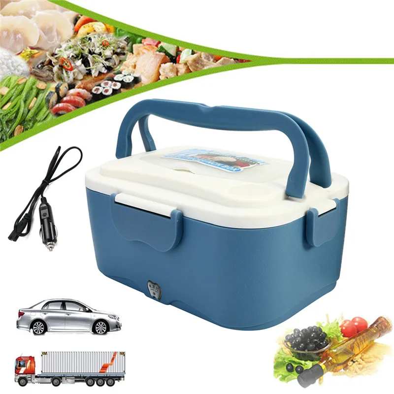 

1.5L 12V/24V Car Electric Lunch Boxes Outdoor Traveling Meal Heater Truck Lunchbox Food Storage Container Box Dinnerware Gift