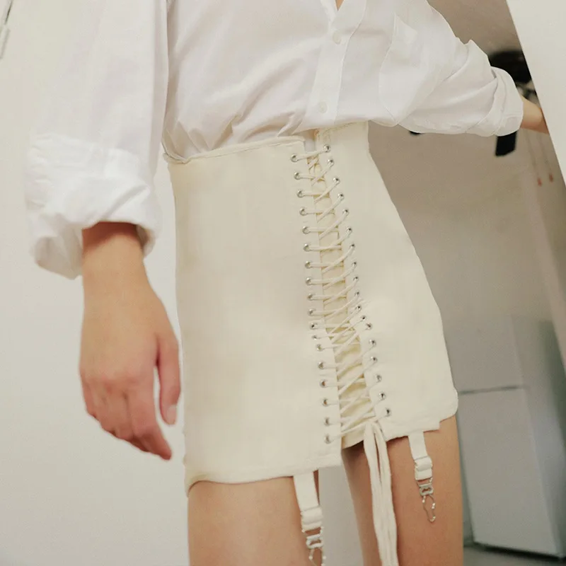 

AliExpress Summer Women's Personality Bandage Girdle Bag Hip Skirt Short Skirt