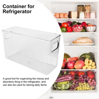 

1pc Refrigerator Storage Box Fresh-Keeping Box Rectangular Drawer Sorting Storage Box Food Storage