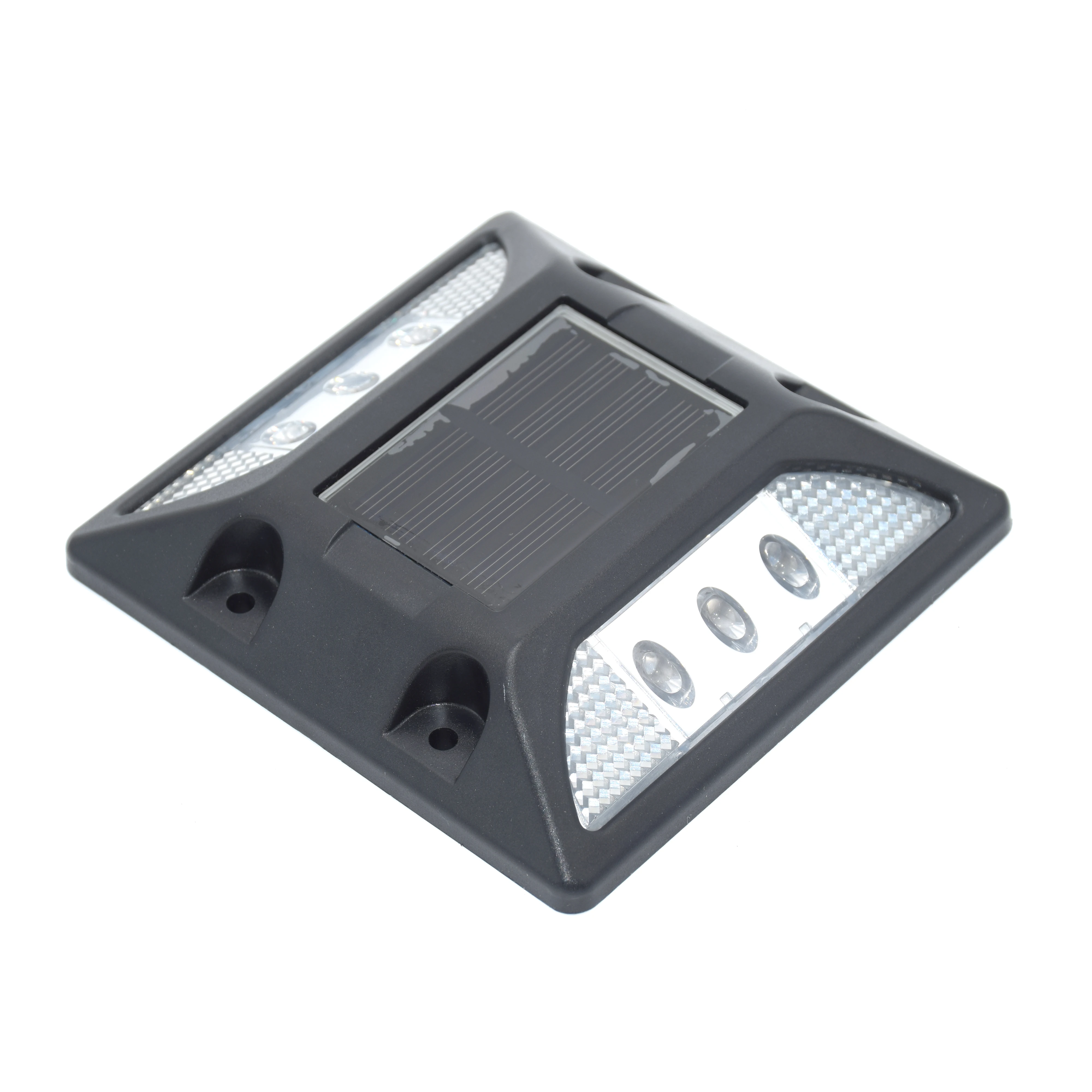 Waterproof White LED Solar Powered Road Stud Light Road Reflective Ground Warning Light