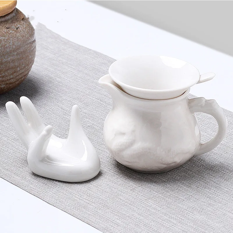 Горячая керамический чайный набор кунг-фу чайный набор утечки для путешествий пуэр чайный набор для кемпинга китайский чайный набор чайная церемония WSHYUFEI