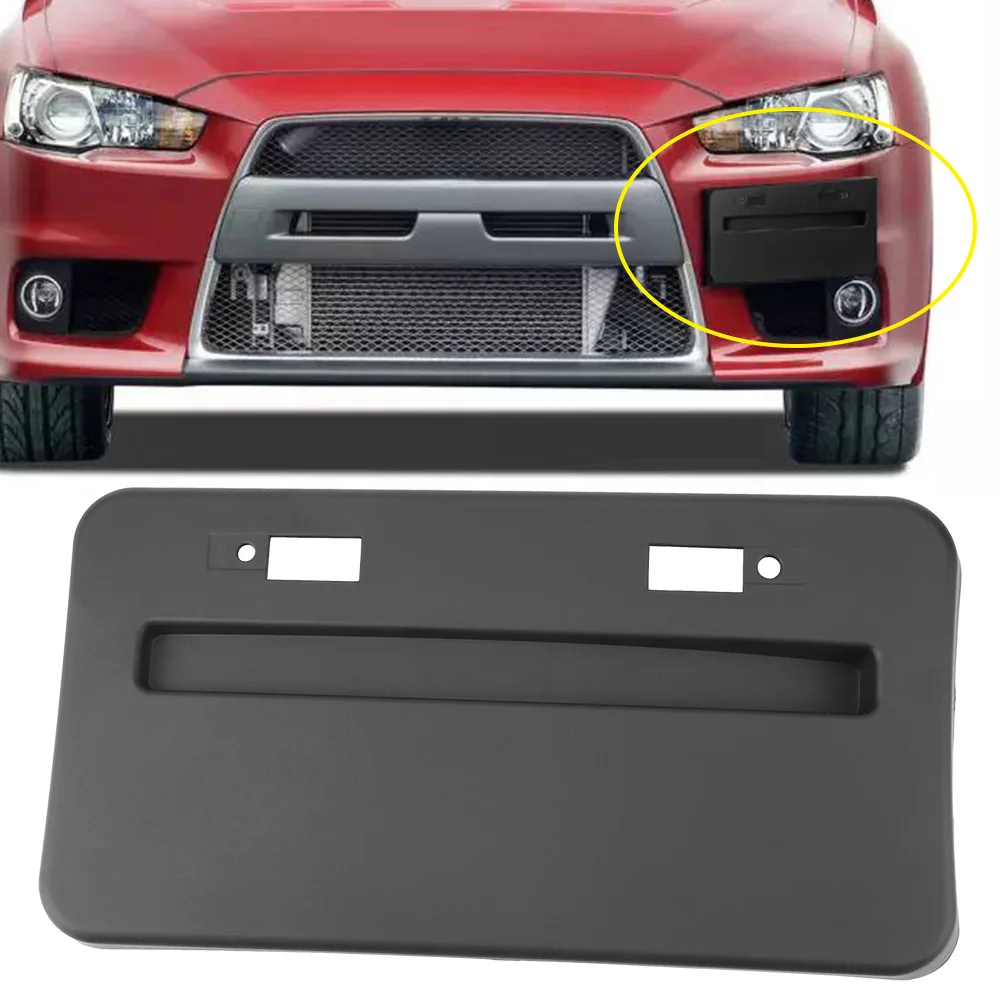자동차 앞 범퍼 설치 번호판 프레임 재배치 베이스 홀더, 미쓰비시 랜서 GTS EVO X 2008-2018 에 적합