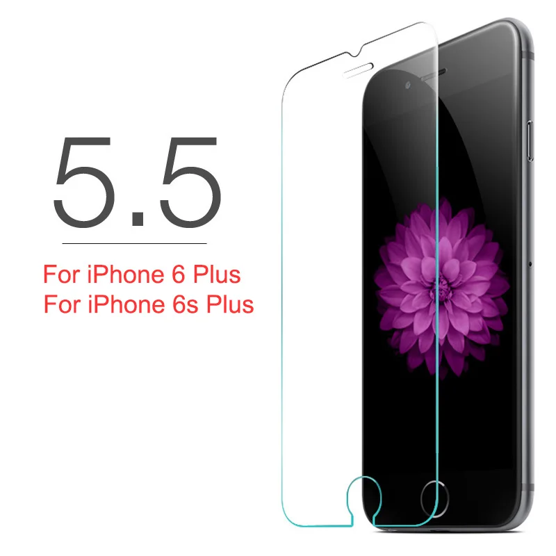10 шт. закаленное стекло для iPhone 11 Pro Max Защита экрана для iPhone X XS MAX XR на iPhone 7 8 6 6s Plus 5 5S 11 Pro - Цвет: For i6 PLUS 6s Plus