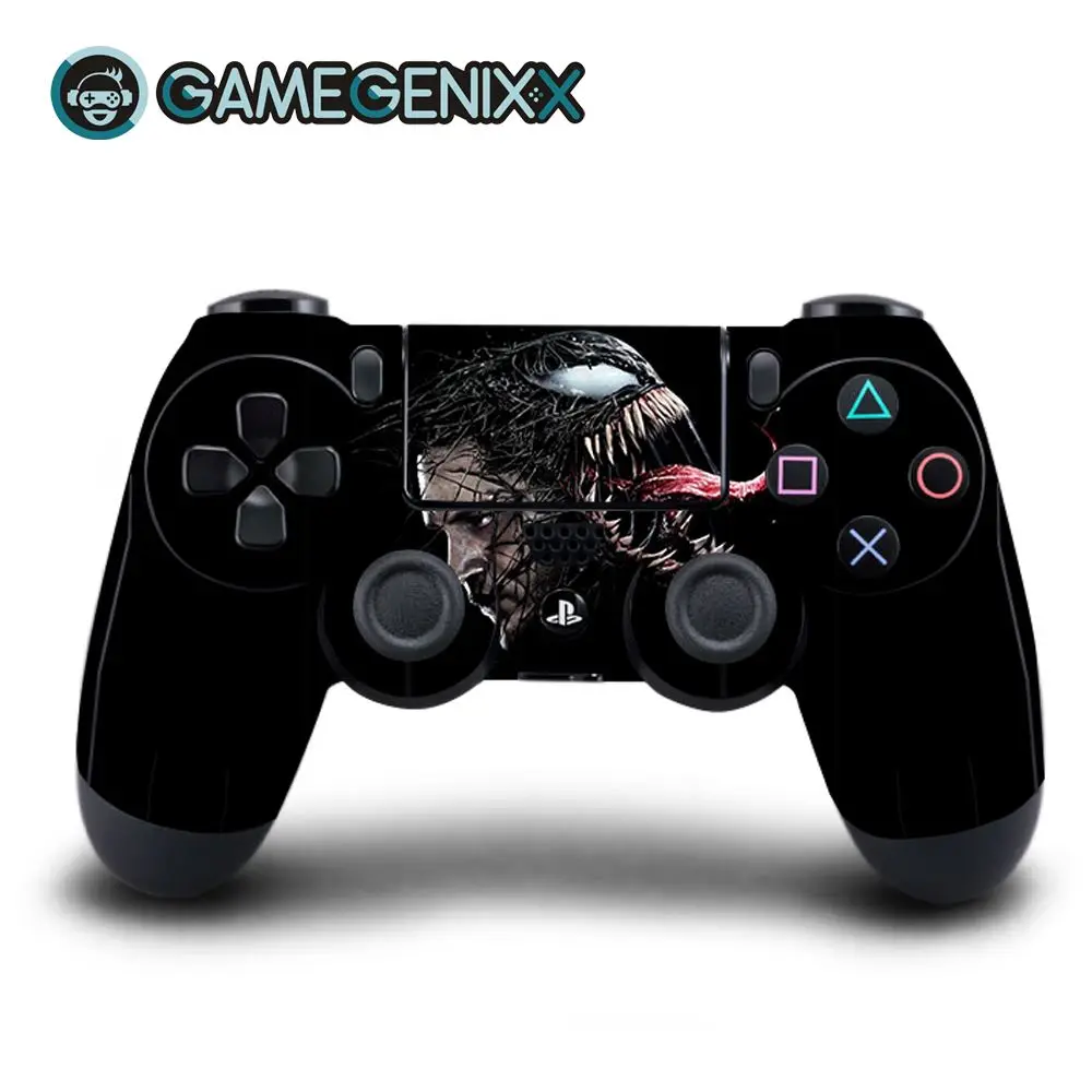 Venom GAMEGENIXX виток винилопласта с наклейкой для Playstation PS4 контроллер Daulshock 4-Venom - Цвет: Venom