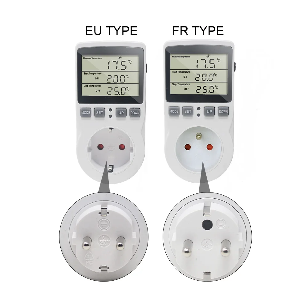 KT3100 KT3200 Thermostat Digitale Temperatur Controller Steckdose Timer  Schalter Sensor Heizung Kühlung 16A 220V für Wärme Matte - AliExpress