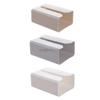 

Self Adhesive Tissue Box Napkin Holder Wall Mounted Garbage Bag Dispenser Rack Tissue Box Storage