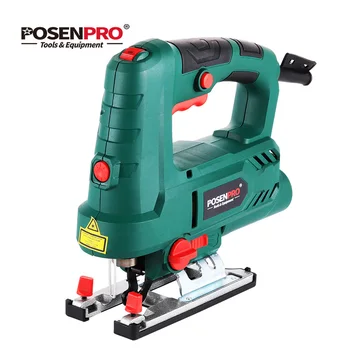 

POSENPRO 800W Laser Jig Saw Variable Speed Multifunctional Jigsaw Electric Wood Saw Metal Ruler 3pcs Saw Blades for Woodworking