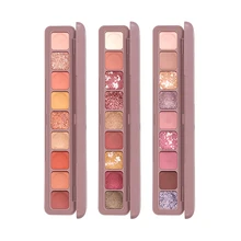 

9 Colors Waterproof Easy Makeup Eyeshadow Glitter Pearlescent Eyeshadow Palette Keyboard Fingertip Eyeshadow Palette