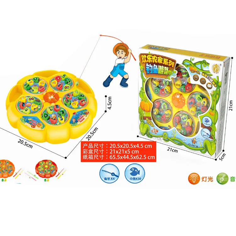 

Children'S Educational Toy Entertainment Game Play Hamster Play House Casual Toy Five-Set Electric Music Fishing Thermal