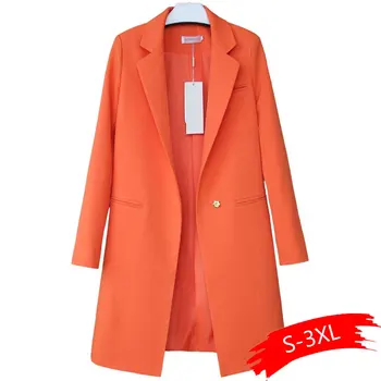 

Hot Sale 2020 Spring Autumn New Women Blazers And Jackets Casual Long Women Suits Wide Waisted Solid Female Jacket Plus Size 3XL