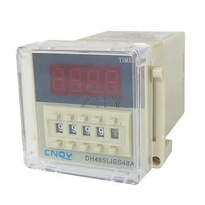 

DH48S-2ZH LCD Display Time Timer Delay Relay 8-Pin DPDT 0.01S-9999H AC/DC36V