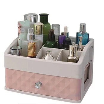 

1PCS Plastic Drawer Makeup Organizer Cosmetic Beauty Box Nail Desktop Storage Case Brush Lipstick Nail Polish Container