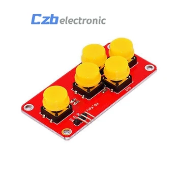 

AD Keyboard Simulate Five Key Module Electronic Blocks Analog Button for Arduino Sensor Expansion Board