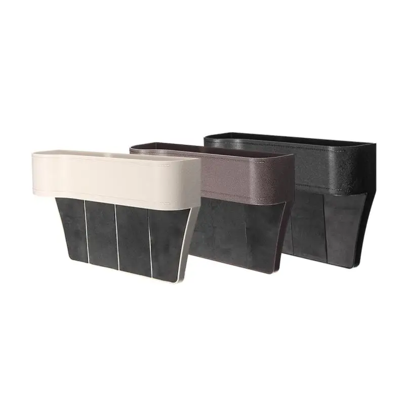 Car Driver Side ABS Plastic Seat Gap Storage Box Pocket Organizer Phone Holder Uiversal Size Seats Interior Accessories