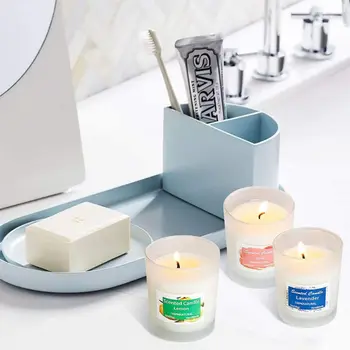 

Scented Candles Gifts Set for Women, Natural Soy Wax, Portable Glass Candles 67JB
