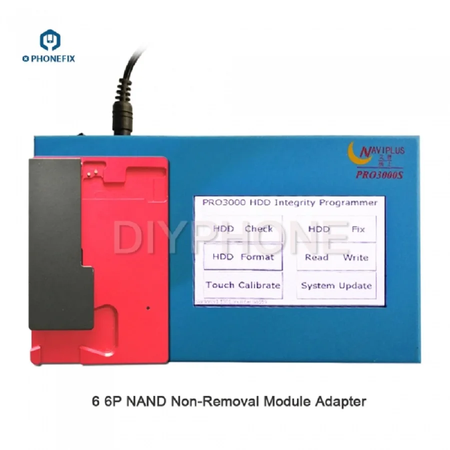 PHONEFIX не удаляющий NAND модульный переходник Naviplus Pro3000S HDD SN Read Write Repair инструмент для обновления памяти iPhone iPad