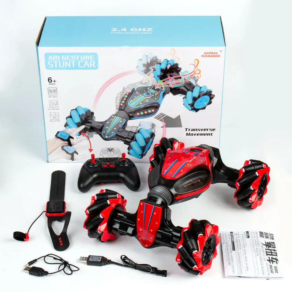 

2.4GHz Gesture Sensing Twisting RC Cars Watch Remote Control Stunt Car Gesture Sensing Twisting Vehicledrift Car Driving Toys