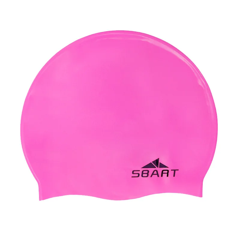 Sbart, один размер, одноцветная шапочка для плавания для длинных волос, силиконовая шапочка для плавания для женщин и мужчин, спортивная шапка для дайвинга, серфинга, бассейна, водного спорта