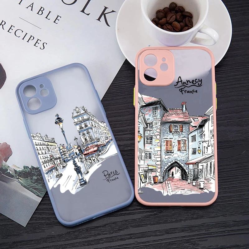 World Trip Pc Funda For Iphone Se 8 7 X Xr 6 Plus Silicone Etui Case For Iphone 11 12 13 Pro Mini Xs Max Hard Clear Back Cover Phone Case Covers Aliexpress