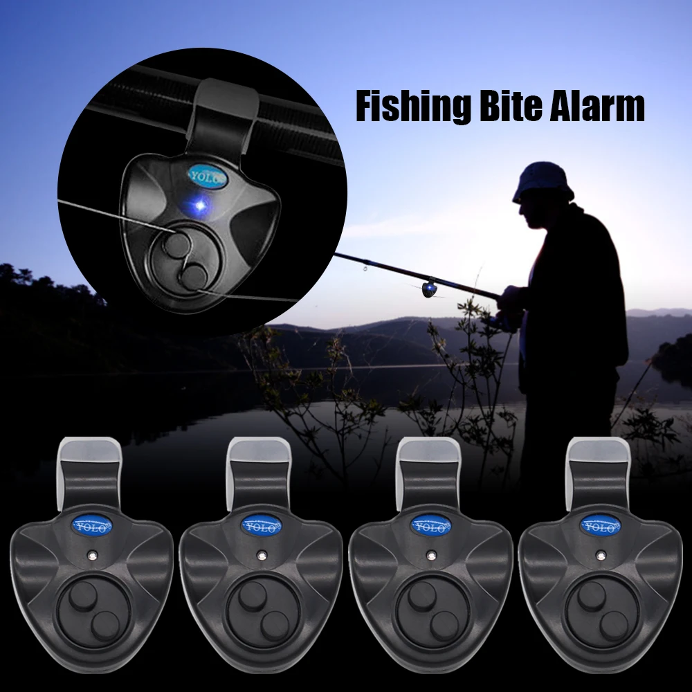 Electronic Led Bite Indicator Electronic Fishing Bite Alarm 2/4