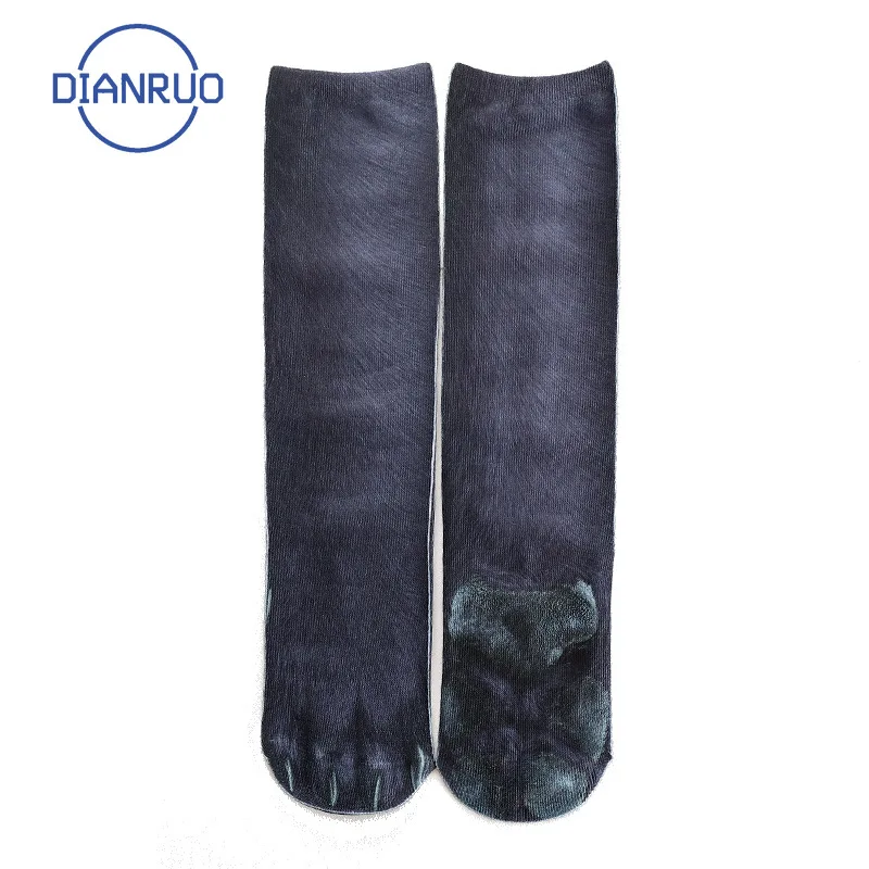 DIANRUO 3D животных следы лап носки унисекс нескользящих носочков мягкие