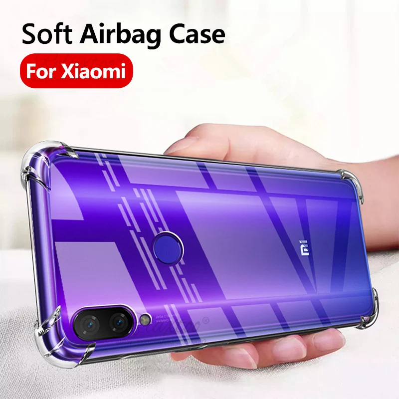 Мягкий чехол с подушкой безопасности из ТПУ для Xiaomi mi 9 se Redmi 7a note 7 тонкий