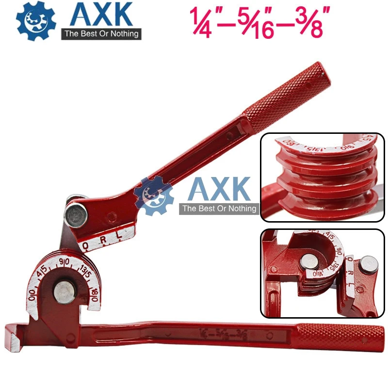 180 Degree Combination Tube Bender 3-in-1 Tube Bender Pipe Bending Tool Metric 6mm 8mm 10mm Inch system 1/4 5/16 3/8 LT249