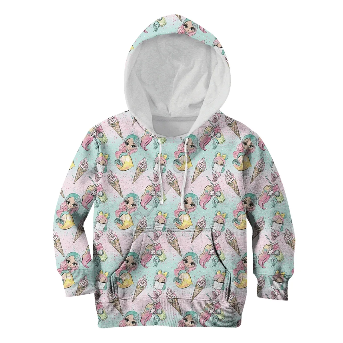 

Mermaid 3D Printed Hoodies Kids Pullover Sweatshirt Tracksuit Jacket T Shirts Boy Girl Cosplay Costumes 02