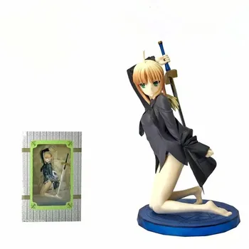 

Anime Fate Grand Order Saber Arutoria Pendoragon Black Suit Ver. PVC Action Figure Collection Model Sexy Girls Toys Doll Gift