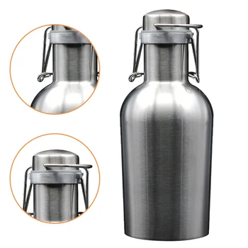

28x11cm Homebrew Cooler Stainless Steel Beer Bottle Beverage Liquor Spirit Wine Liquor Growler Swing Top Hip Flasks Drinkware