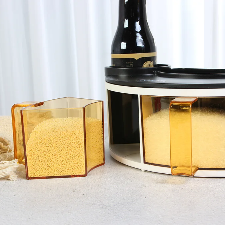 Wholesale Household Cumin Soy Bean Pepper Salt Kitchen Storage Box Multi-functional Solid Seasoning Box