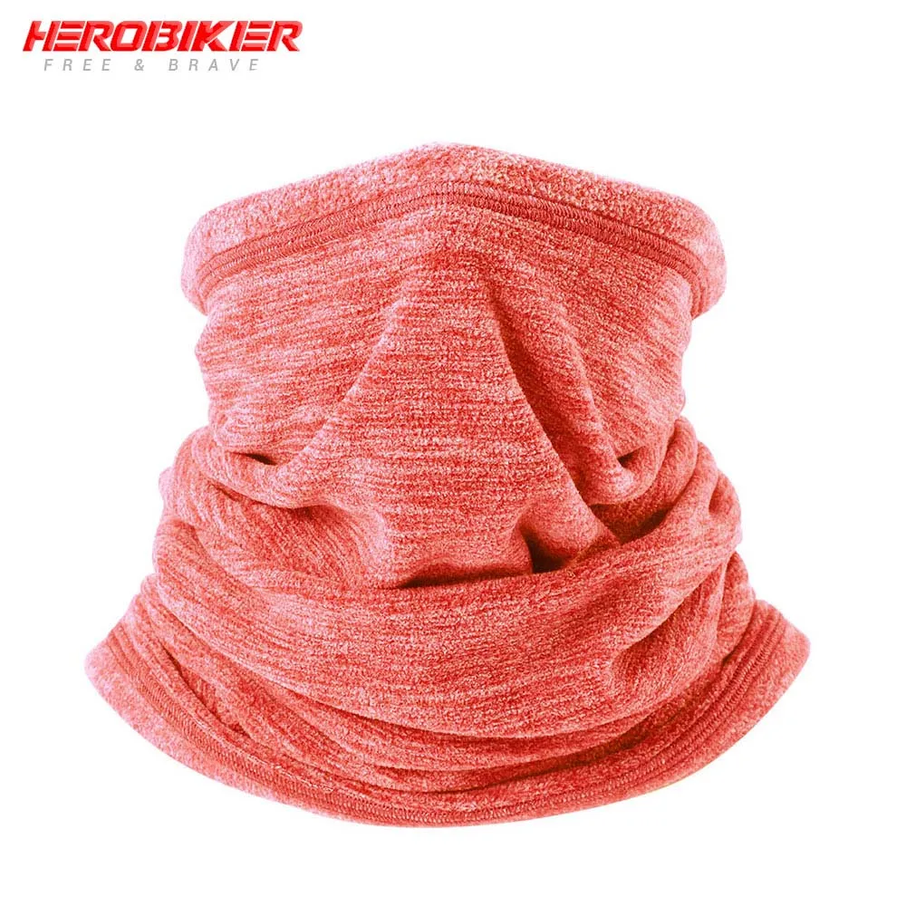 HEROBIKER мотоциклетная маска для лица зимняя ветрозащитная Удобная Байкерская Балаклава мотоциклетная уличная спортивная мотоциклетная грелка для шеи серая - Цвет: Orange