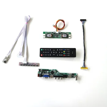 

For CLAA170ES01/E T.V56 controller board LCD display panel Remote+Inverter+keyboard 4CCFL 30Pin LVDS VGA HDMI AV USB RF DIY kit