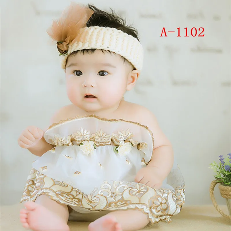 

lovely baby clothes newborn photo party clothes hundred days baby infant children photography costume treasure
