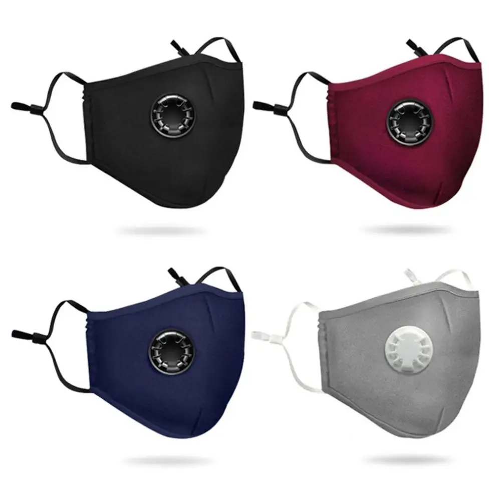 

Anti-fog and dust-proof PM2.5 mask Pure cotton Washable Anti Smoke Mask Face Protective No velvet Masks + 2 Filters breathing