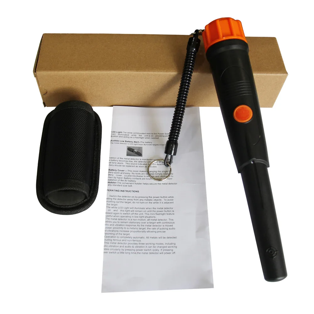 Koop Waterdicht Pinpointer Onderwater metaaldetector Gold Pinpoint MD 720 Audio alert   Trillingen   LED licht