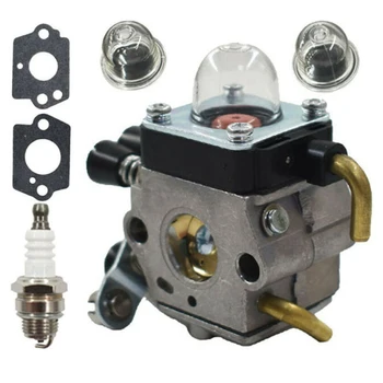 

Replacement Strimmer Carburetor Spark Plug Gasket Primer Bulb Set For STIHL FS55EZ FS55C FS55T FC55 Garden Power Tools