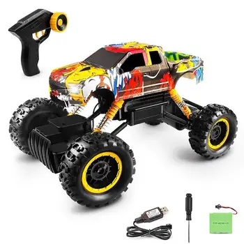 

Kuulee Rc Model Car Toy Charging Electric Racing 1:12 Graffiti Climbing Car for Kids