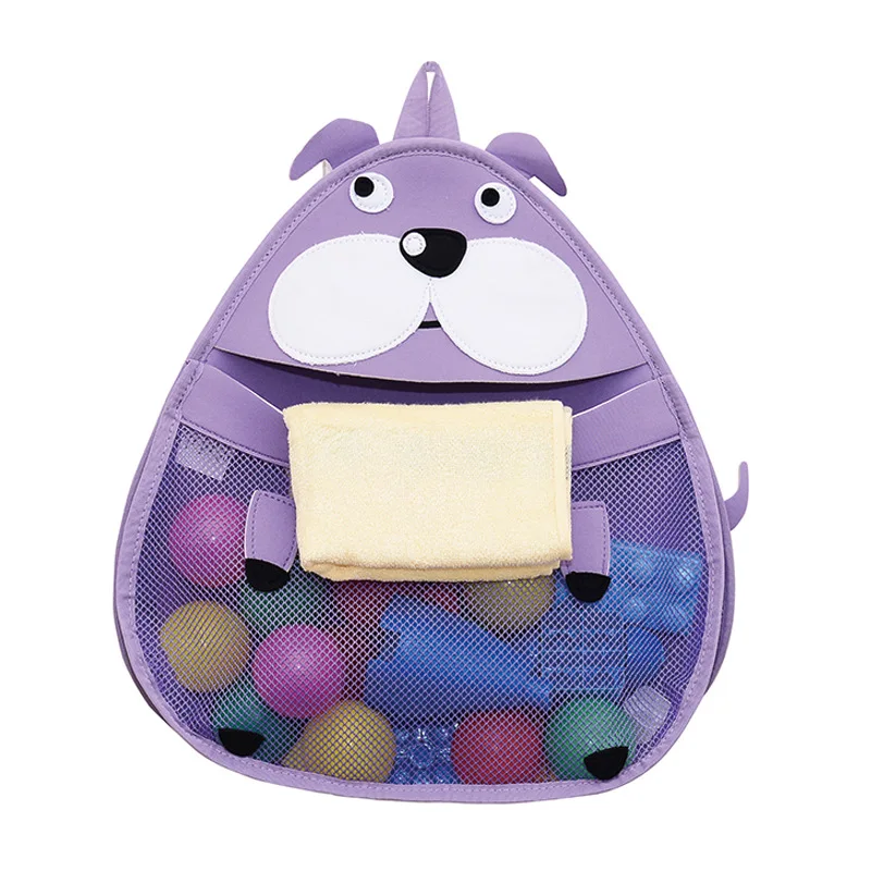 Puppy Детская сумка для хранения игрушек для ванной, мультяшная Сетчатая Сумка для хранения игрушек, настенная подвесная сумка, принадлежности для ванной комнаты, сумка для хранения - Цвет: Puppy