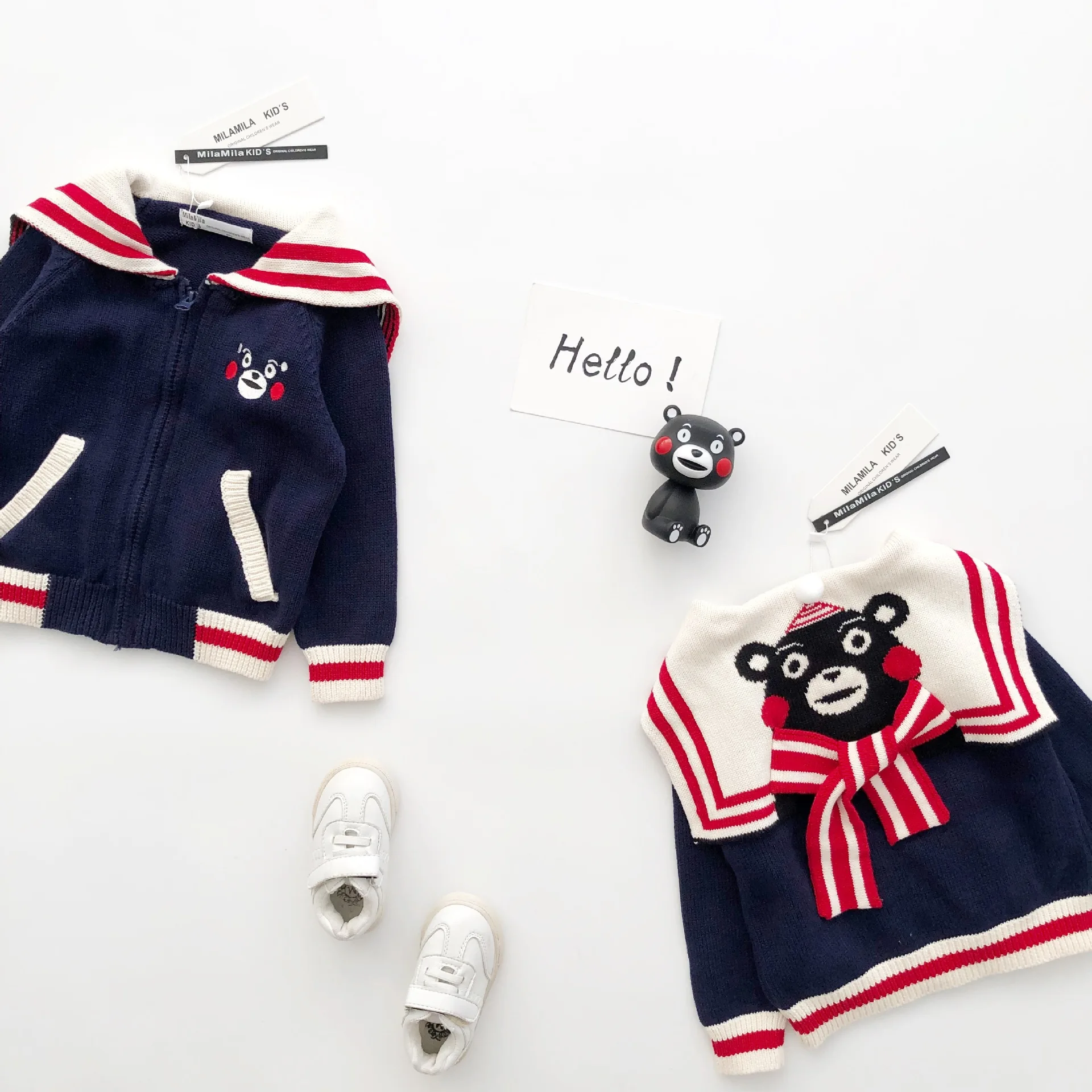 Tonytaobaby/осенне-зимняя одежда; Новая детская одежда; милый свитер на молнии из чистого хлопка для мальчиков и девочек