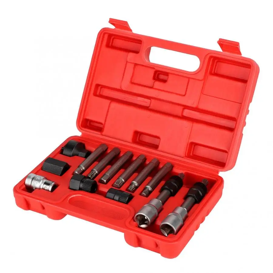 

13 pcs Car Repairing Tool Motor Pulley Disassembly/Assembly Wrench Set Fit for Ford Skoda automobiles garage tools