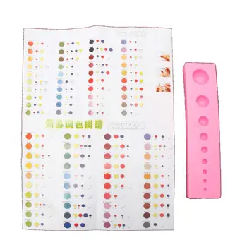 

1 Set Resin Color Tone Silicone Palettes Color Match Map Resin Jewelry Tools Kit