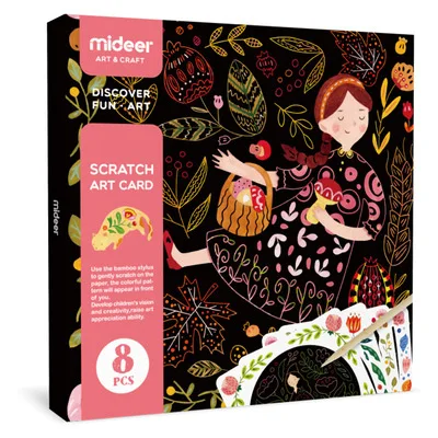 

MiDeer Mi Deer Children Scratch Draw Art Card Colorful Pattern Scratch Drawing Paper Handmade Painted DIY Toy