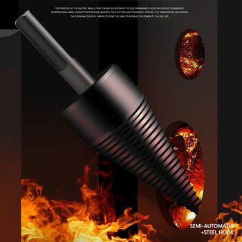 

38/45mm Firewood Splitter Machine Drill Wood Cone Reamer Punch Driver Drill Bit Split Drilling Tools сверло Drill Bit