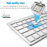Bluetooth Keyboard Mouse Combo Ultra-Slim Mute Keycap Wireless Bluetooth Mouse Mice for Mac iPad iPhone iOS Android Windows - Image 4